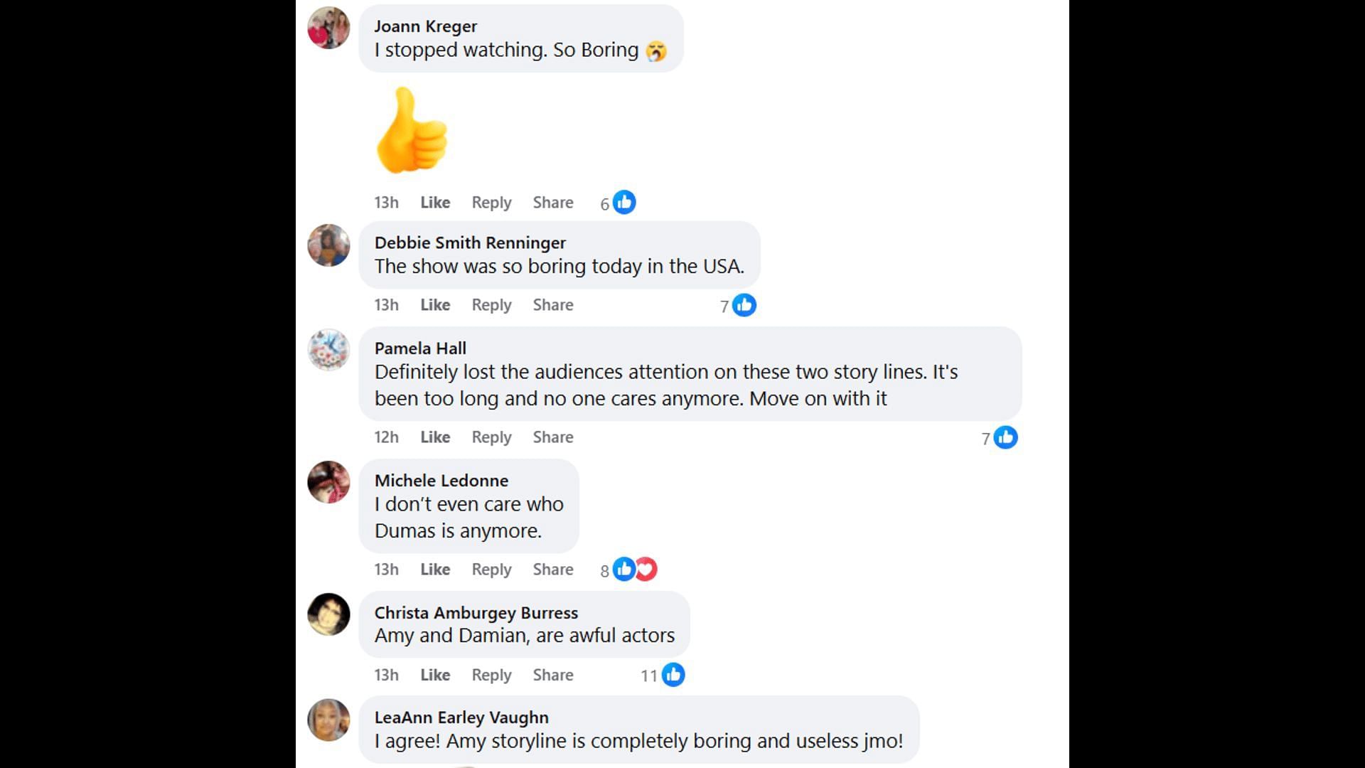 More fan reactions sharing the same sentiments (Image via Facebook/The Young and the Restless)
